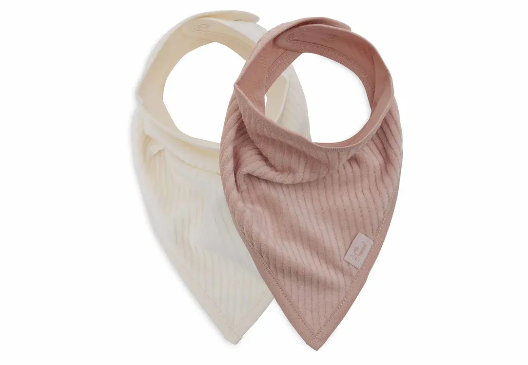 029-548-67111-8717329384729_hero_ef0081f262173de6d1f0b625cab5725b Pack x2 Baberos bandana SLAB | VELVET RIB WILD ROSE IVORY - Imagen 1