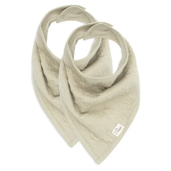 Pack x2 Baberos bandana | SOFT WAVES OLIVE GREEN