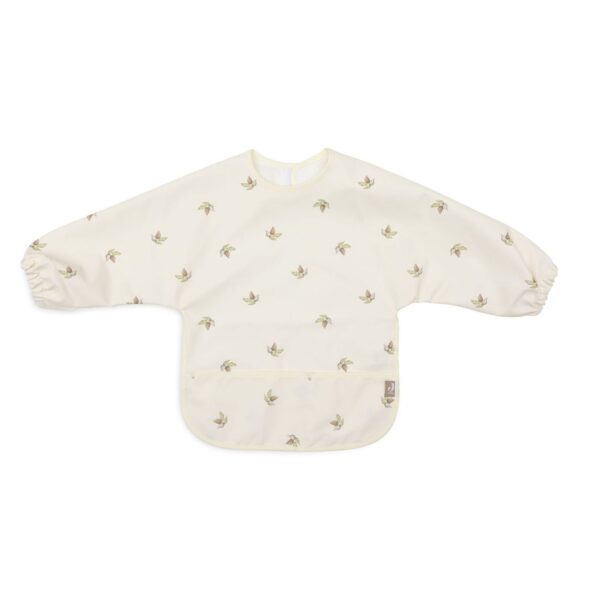 Babero impermeable con mangas | Flores