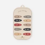 Set x10 clips de pelo SCALLOP | FLAME SCARLET