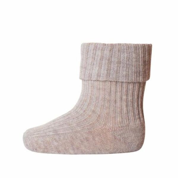 Calcetines canalé l LIGHT BROWN MELANGE 489