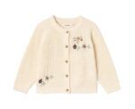 Cárdigan beige flores | FEMLEN KIDS