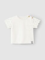 Camiseta troquelada baby | Blanca
