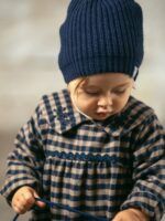 Gorro de punto con pompón | Navy Blue - Imagen 4