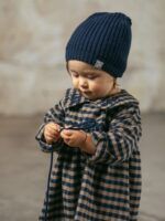 Gorro de punto con pompón | Navy Blue - Imagen 2