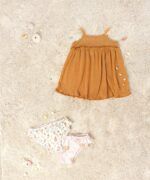Vestido de tirantes con volante en el pecho | Textile Art | VANESSA - Imagen 2