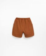 Pantalón corto con mezcla de algodón y modal | Textile Art | YARA - Imagen 3
