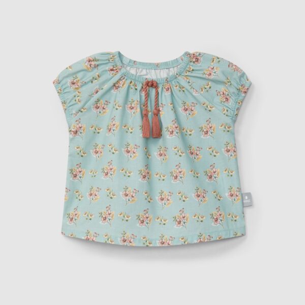 Blusa MC con cordón l FLORAL PRINT