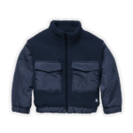 Bomber peluche azul oscuro