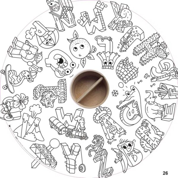Recarga de 20 hojas para colorear XXL - OMY - The Drawin'table Home Edition XXL