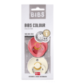 Pack 2 Chupetes BIBS - 6-18M Coral/Ivory - Imagen 3