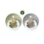 Pack 2 Chupetes BIBS Nocturnos- 0-6M Round Sage/ Cloud - Imagen 3