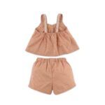 Conjunto vichy l MARRÓN MARGARITAS - Imagen 2