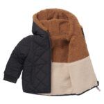 Abrigo reversible peluche JETMORE | Negro