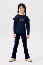 Pantalón campana ALSIP | Azul marino - Imagen 3