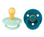 Pack 2 Chupetes BIBS Round 6-18M | Nordic Mint/Forest Lake - Imagen 3