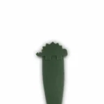 Juego de cubiertos | Acero y silicona | DINO VERDE - Imagen 4