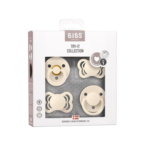 Pack x4 chupetes BIB Try-it | IVORY