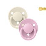 Pack 2 Chupetes BIBS  De Lux 6-18M | Ivory/Baby Pink