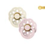 Pack 2 Chupetes BIBS De Lux 0-6M | Boheme Ivory/Blossom