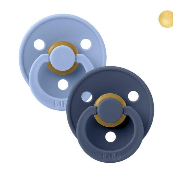Pack 2 Chupetes BIBS 6-18M |  Sky Blue/Steel Blue