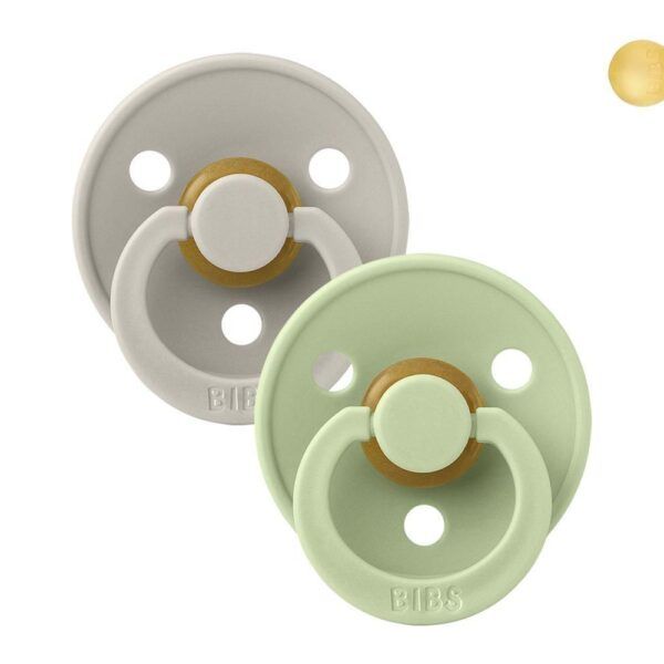 Pack 2 Chupetes BIBS 6-18M |  Sand/Pistachio