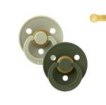 Pack 2 Chupetes BIBS Round 6-18M | Sage/Hunter Green