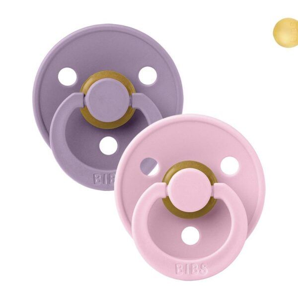 Pack 2 Chupetes BIBS 6-18M | Lavender/Baby Pink