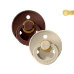Pack 2 Chupetes BIBS Round 0-6M | Mocha/Sand