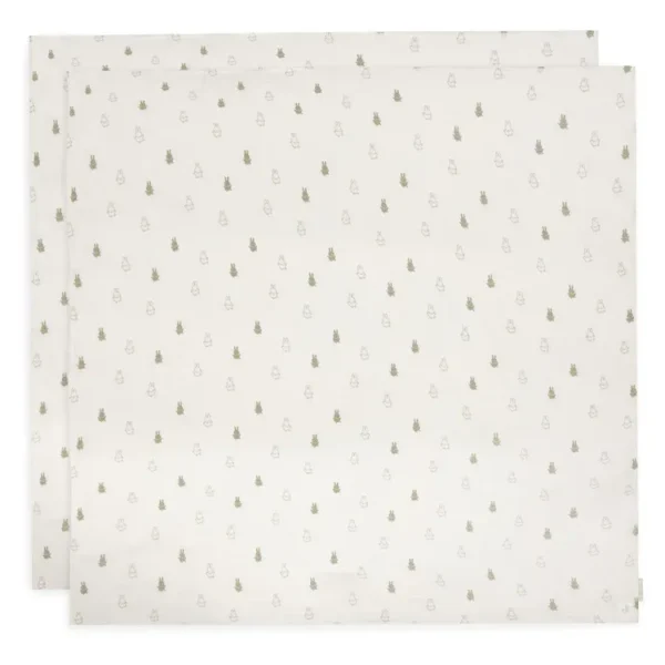 Pack x2 Muselinas 115cm |  HAPPY MIFFY OLIVE GREEN