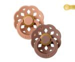 Pack 2 Chupetes BIBS De Lux 6-18M | Boheme Peach/Woodchuck