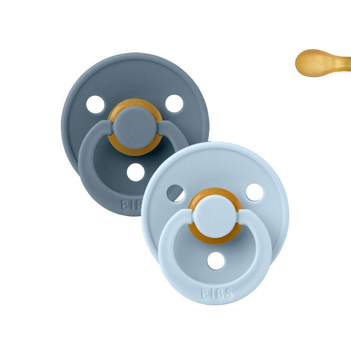 5507041663148788-LG_410ecc9ded8cd097cec4752a47a37ea9 Pack 2 Chupetes BIBS Colour Simétrica 0-6M | Baby Blue/Petrol - Imagen 1