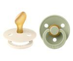 Pack 2 Chupetes BIBS Colour Anatómica 6-18M | Ivory/Sage - Imagen 2