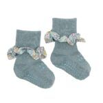 Calcetines Suela ANTIDESLIZANTES Bambú Liberty | DUSTY BLUE
