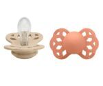Pack 2 Chupetes BIBS Infinity Simétrica 0-6M | Vanilla/Peach - Imagen 2