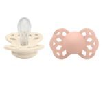 Pack 2 Chupetes BIBS Infinity Simétrica 6-18M | Ivory/Blush - Imagen 2
