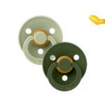 Pack 2 Chupetes BIBS Colour Anatómica 6-18M | Sage/Hunter Green - Imagen 3