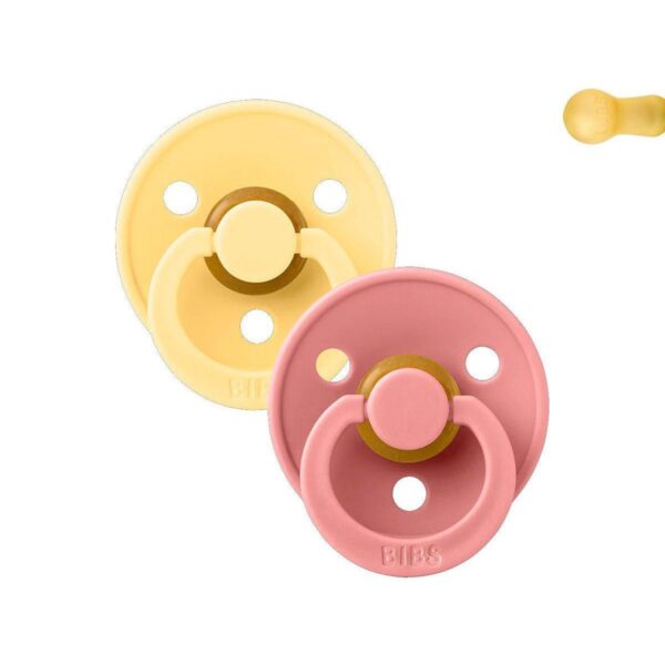 Pack 2 Chupetes BIBS - 0-6M Butter/Dusty Pink