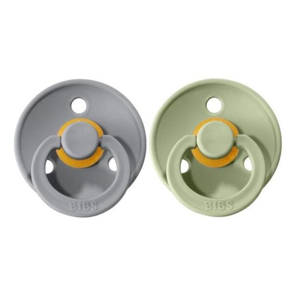 Pack 2 Chupetes BIBS - 6-18M Sage/Cloud