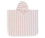 Poncho toalla | STRIPE WILD ROSE