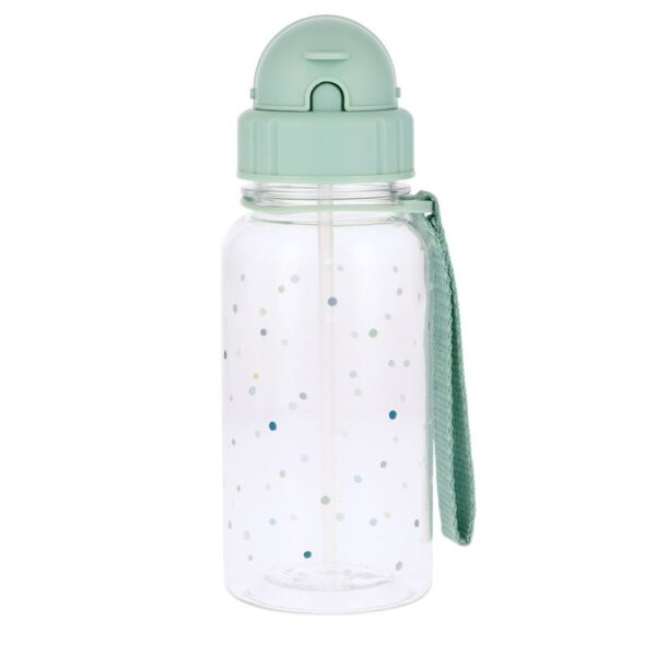 Botella infantil plástico - Dots Sage