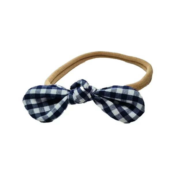 DIADEMA ELASTICA LAZO | VICHY NEGRO