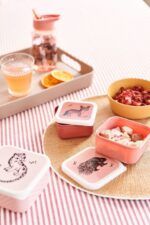 Set x3 tuppers Almuerzo "Black Animals Rose" - Imagen 2