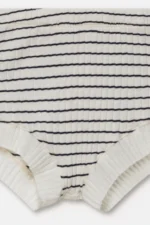 Short canalé | RAYAS ABRILK IVORY - Imagen 4