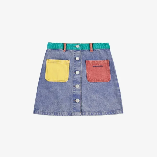 Falda denim l COLOR BLOCK