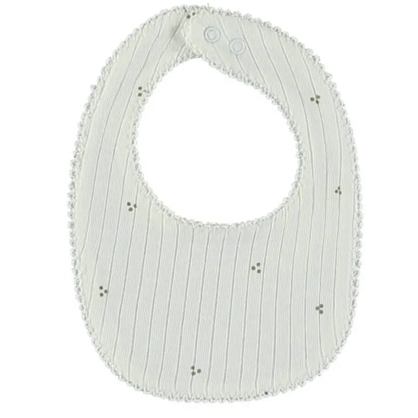 Babero reversible | BABY DOTS - NOUGAT