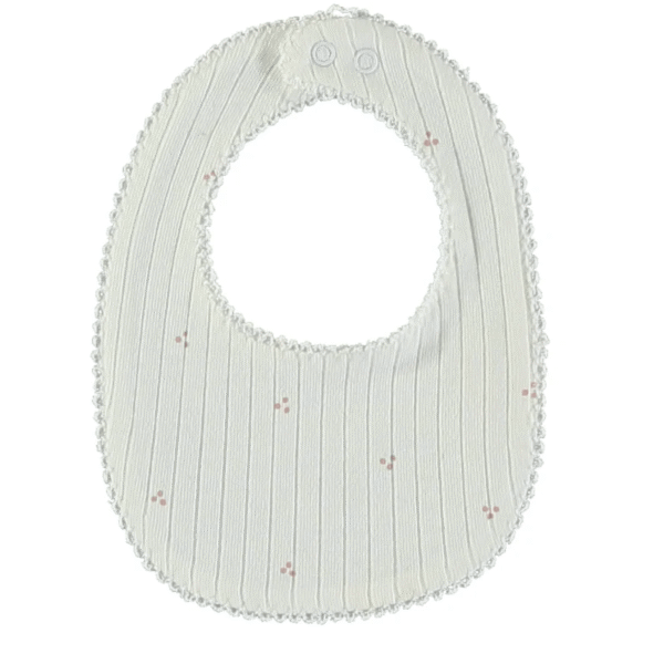 Babero reversible | BABY DOTS - NUDE