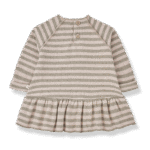 Vestido de rayas Bertha | Rosa palo/taupe - Imagen 2