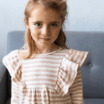 Vestido felpa rayas Baby | Rosa - Imagen 3