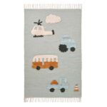 Alfombra infantil BENT 120cm x 80cm | Vehicles
